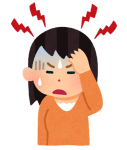 偏頭痛女
